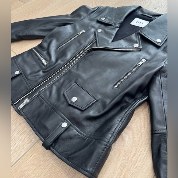 NWOT Lini Mila Genuine Leather Jacket (Size: M) - Picture 1 of 6
